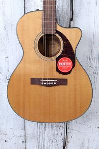 Fender CC-140SCE Concert Acoustic Electric Guitar Natural with Hardshell Case Sale Low Pice