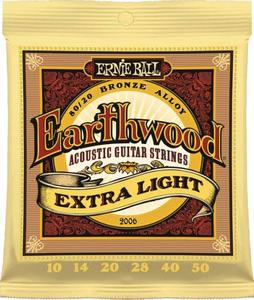 Ernie Ball 2006 Earthwood 80/20 Bronze Acoustic Guitar Strings - Extra Light, 10/50 Wholesale Pice Cheap Pice