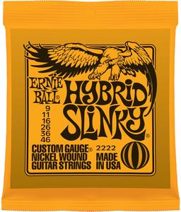 Ernie Ball 2222 Hybrid Slinky Nickel Wound Electric Guitar Strings, 09-46 New For Sale