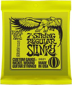 Ernie Ball 2621 7-String Regular Slinky Nickel Wound Electric Guitar Strings, 10-56 Discount Outlet Locations