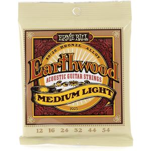 Ernie Ball 2003 Earthwood 80/20 Bronze Acoustic Guitar Strings - Medium Light, 12/54 Outlet Cheap Authentic