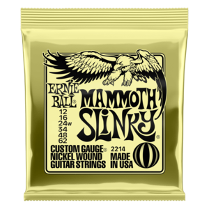 Ernie Ball 2214 Mammoth Slinky Nickel Wound Electric Guitar Strings, 12-62 Real For Sale