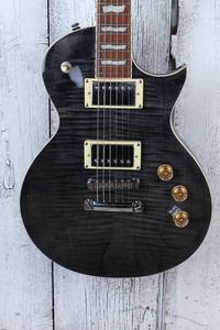 ESP LTD EC Series EC-256FM Electric Guitar Flame Maple Top See Thru Black Clearance Factory Outlet
