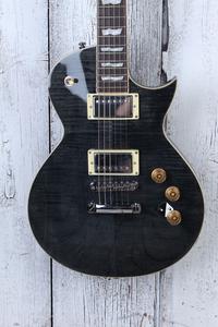 ESP LTD EC Series EC-256FM Electric Guitar Flame Maple Top See Thru Black Outlet Affordable