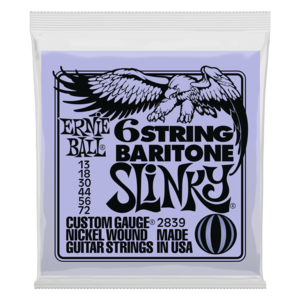 Ernie Ball 2839 6-String Baritone Slinky Nickel Wound Electric Guitar Strings, 13-72 Buy Cheap Countdown Package