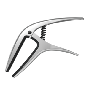 Ernie Ball AXIS Dual Radius Capo  Silver Satin Outlet With Paypal Order