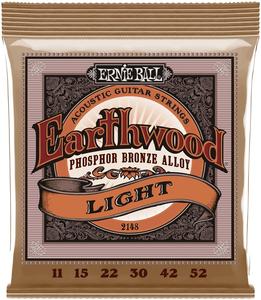 Ernie Ball 2148 Earthwood Phospher Bronze Acoustic Guitar Strings - Light, 11/52 How Much Cheap Online