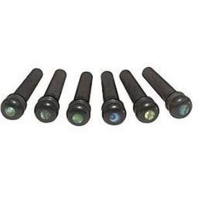 Taylor 7251 Ebony Bridge Pins with Abalone 6-Pack Footlocker Pictures