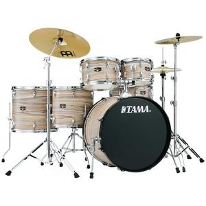 Tama IE62C-NZW Imperial Star 6-Piece Drumkit with Cymbals, Hardware & Throne-Natural Zebrawood Wrap Outlet Locations Cheap Pice