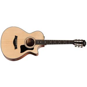 Taylor 312CE 12-Fret Grand Concert Acoustic/Electric Guitar with V-Class Bracing, ES2 Pickup and Hardshell Case Fake Cheap Online
