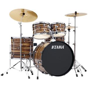 Tama IE52C-CTW Imperial Star 5-Piece Drumkit with Cymbals, Hardware & Throne-Coffee Teak Wrap Free Shipping For Sale