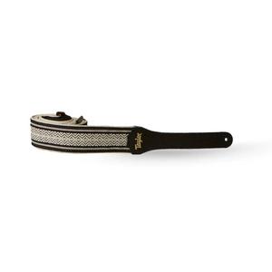 Taylor 4015-20 Academy 2" Jacquard Cotton Guitar Strap-White/Black Cheap New Arrival