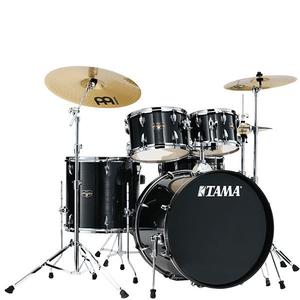 Tama IE52C-HBK Imperial Star 5-Piece Drumkit with Cymbals, Hardware & Throne-Hairline Black Countdown Package
