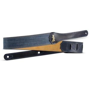 Taylor 2" Blue Denim Gold Logo Guitar Strap With Paypal Low Pice