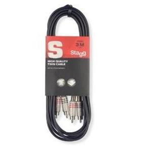 Stagg STC3C Twin Cable 2xRCA Male-2xRCA Male 10ft Outlet Excellent
