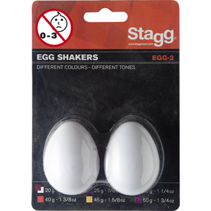 Stagg EGG-2WH Pair of Egg Shakers-White For Sale Official Site