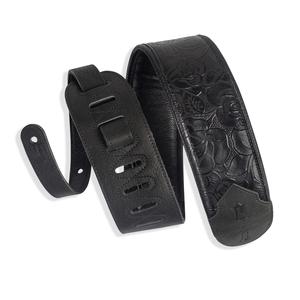 Levy's Sundance Line Palm Jade Guitar Strap, Black Sale Clearance