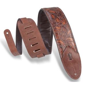 Levy's Sundance Line Geramium Whiskey Guitar Strap, Brown Clearance Manchester Great Sale