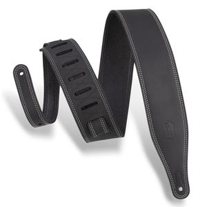 Levy's 25-Inch Wide Garment Leather Guitar Strap, Black Free Shipping Cheap Real