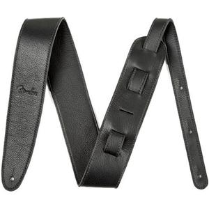 Fender 2-1/2" Artisan Leather Guitar Strap-Black Manchester Cheap Pice