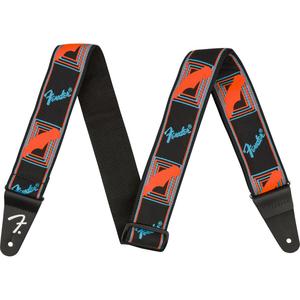 Fender 2" Neon Monogrammed Guitar Strap-Blue/Orange Buy Cheap New