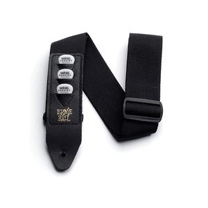 Ernie Ball Pick Holder Nylon Guitar Strap-Black Outlet Huge Surprise