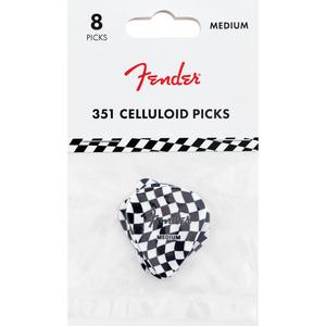 Fender 351 Celluloid Medium Guitar Picks 8-Pack-Checker Discount In China