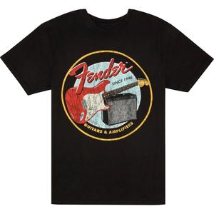 Fender 1946 Guitar & Amp T-Shirt, Black-Medium Best Seller For Sale