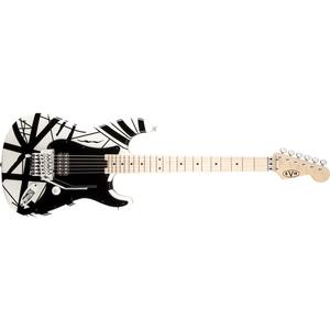 EVH Striped Series Electric Guitar-White/Black Stripes Outlet Get To Buy