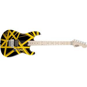 EVH Striped Series Electric Guitar-Black/Yellow Stripes Newest Online