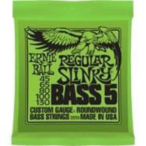 Ernie Ball 2836 Regular Slinky Roundwound 5-String Bass Guitar Strings 45-130 Factory Outlet For Sale