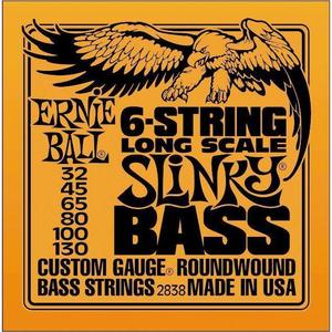 Ernie Ball 2838 Slinky Roundwound 6-String Long Scale Bass Guitar Strings 32-130 Clearance Buy