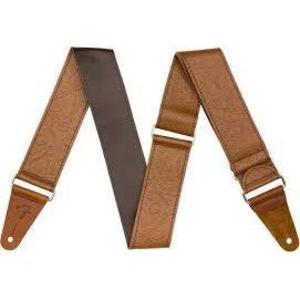 Fender 2" Tooled Leather Guitar Strap-Brown Cheap Sale Many Kinds Of