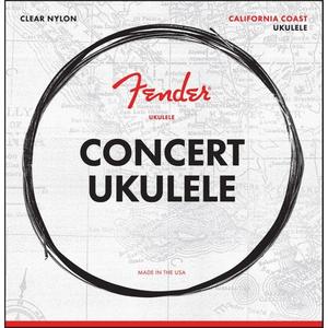 Fender California Coast Concert Ukulele Strings-Clear Nylon For Sale Online