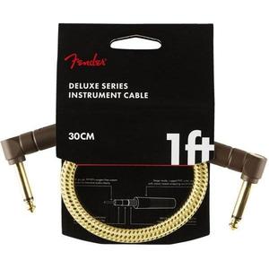 Fender Deluxe Series Instrument Cable 1/4" RA Male- 1/4" RA Male 1ft-Tweed Cheap Sale Supply