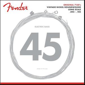 Fender 7150M Pure Nickel Roundwound Bass Guitar Strings Medium 45-105 Recommend Sale Online