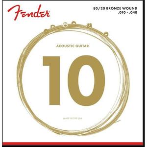 Fender 70XL 80/20 Bronze Acoustic Guitar Strings Extra Light 10-48 Brand New Unisex