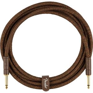 Fender Deluxe Series Paramount Acoustic Instrument Cable 1/4" Male-1/4" Male 10ft-Brown Tweed Outlet Explore