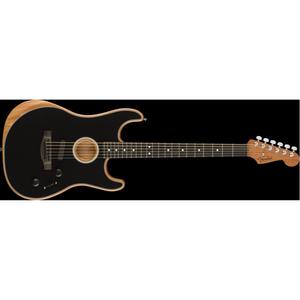 Fender Acoustasonic Stratocaster Acoustic/Electric Guitar with Gig Bag-Black Affordable Sale Online