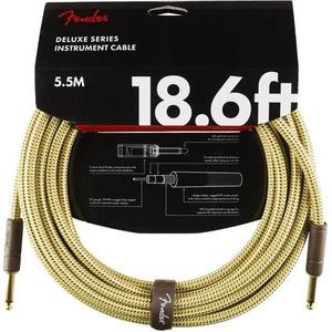 Fender Deluxe Series Instrument Cable 1/4" Male -1/4" Male 18.6ft-Tweed Fake Cheap Online
