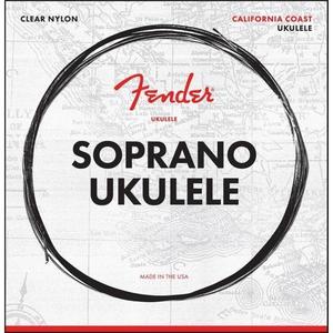 Fender California Coast Soprano Ukulele Strings-Clear Nylon Cheapest For Sale