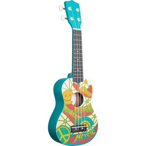Amahi PANDA2 Tropical Series Soprano Ukulele wth Gig Bag-Peace, Love & Music Discount In China