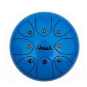 Amahi KLG6-6BL 6" Steel Tongue Drum Key of G, 8-Note with Gig Bag & Mallets-Gloss Blue Cheap Genuine