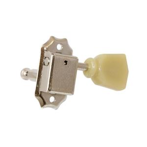 All Parts TK-0877-001 Economy Vintage Style Tuning Keys 3x3-Nickel with Plastic Keystone Button Online Online Cheap Online