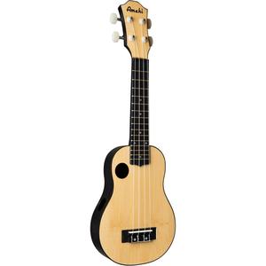 Amahi HCLF335 Soprano Bamboo Top Ukulele with Gig Bag Cheap Real Authentic