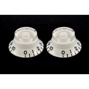 All Parts PK-0140-025 Bell Knobs 2-Pack-White Sast For Sale