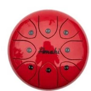 Amahi KLG8RD 8" Steel Tongue Drum Key of C, 8-Note with Gig Bag & Mallets-Red Discount Best Pices