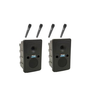Anchor Audio Go Getter AIRFLEX XR4 PA System with 4 Wireless Handheld Microphones and 2 Stands Many Kinds Of Cheap Online