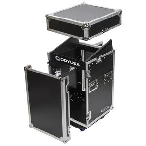 Odyssey 10U Top Slanted 14U Vertical Pro Combo Rack with Wheels Manchester Great Sale Cheap Pice