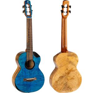Flight Comet EQ-A Tenor Solid Flamed Maple Rosewood Ukulele, Blue Buy Cheap Inexpensive